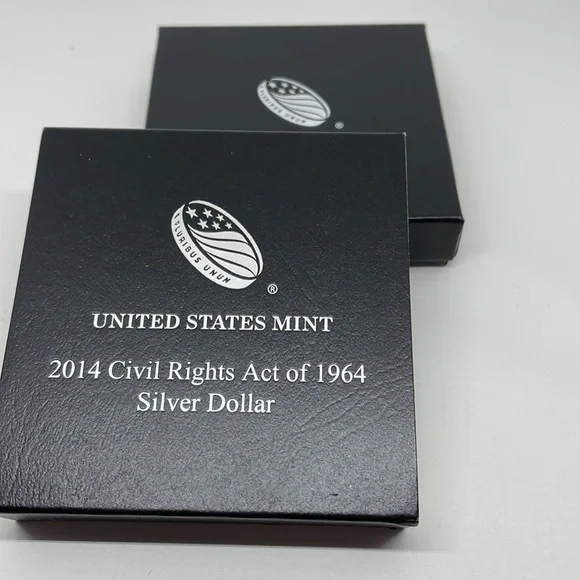 2014 Civil Rights Act of 1964 Proof Silver Dollar with COA - Picture 7 of 9